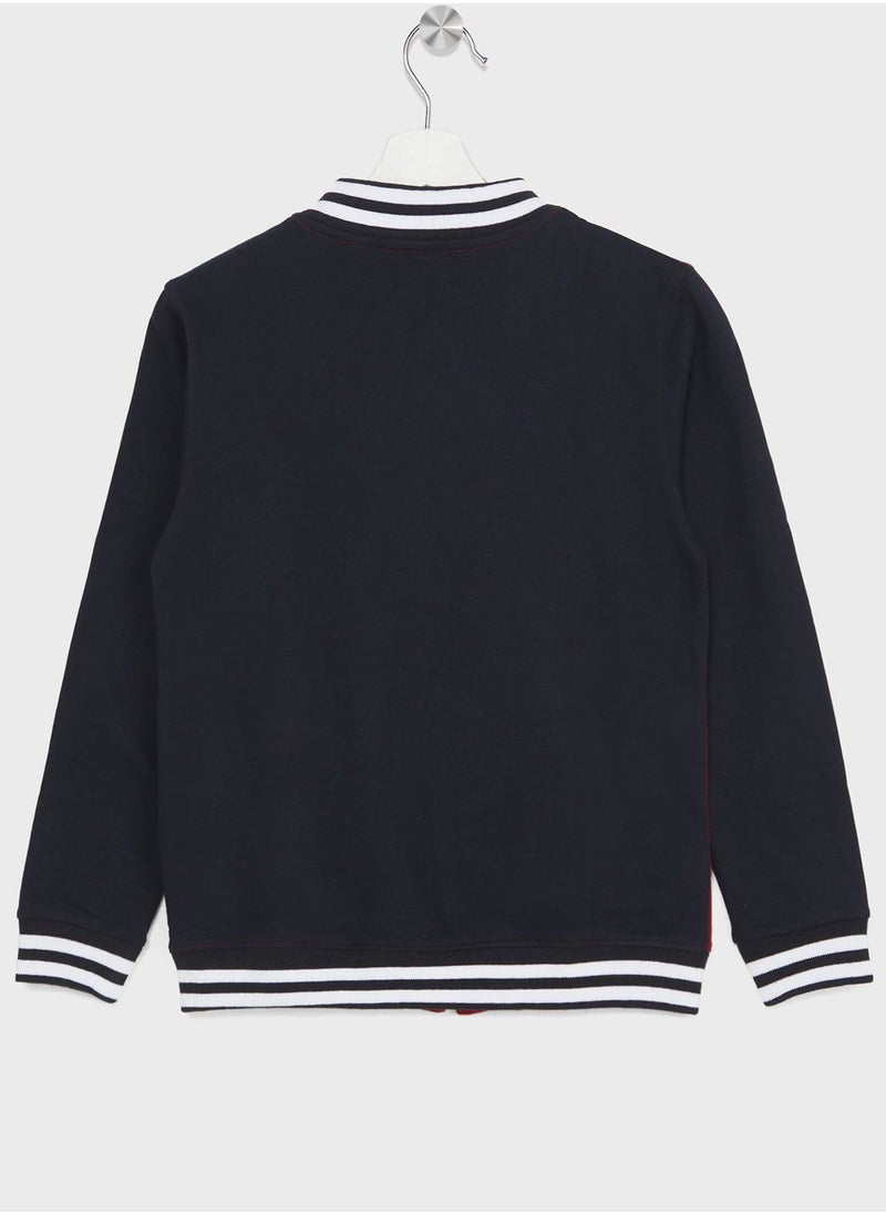Pinata - Boys Colorblock Baseball Jacket - Image 1