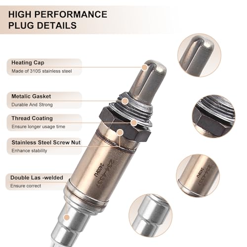 BLPextrm Oxygen O2 Sensor Upstream and Downstream Fits for Chevy GMC Avalanche Silverado Sierra 1500 Classic Suburban Yukon XL 1500 2500 Tahoe 4.3L 4.8L 5.3L 6.0L 2006-07, for Cadillac Escalade 6.2L 2007 4PCS - Image 5
