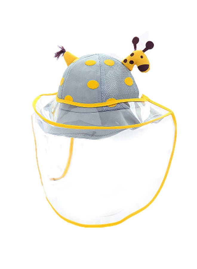 NIBEMINENT Giraffe Style Protective Hat With Face Shield yellow - Image 1