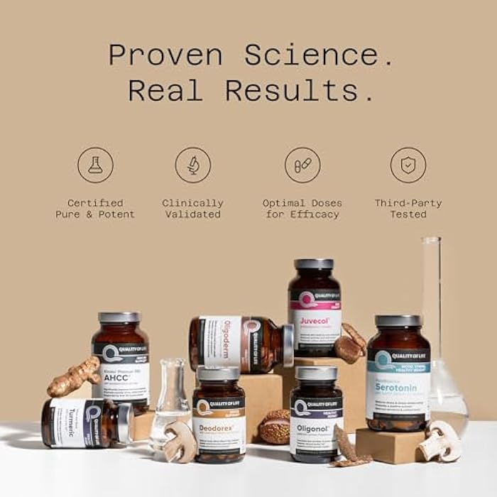 Quality of Life مركب المناعة – يشمل مستخلص فطر AHCC، فيتامين C، فيتامين D3، نحاس، زنك - Image 4