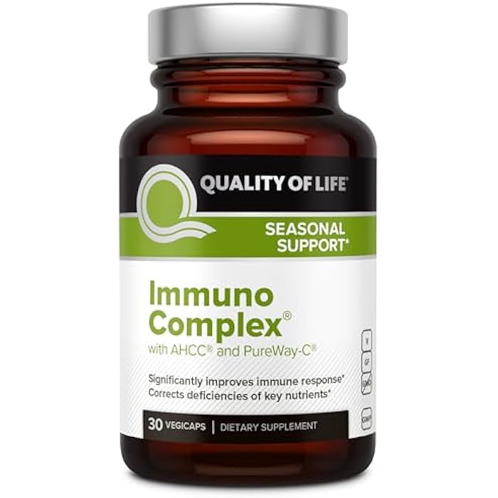 Quality of Life مركب المناعة – يشمل مستخلص فطر AHCC، فيتامين C، فيتامين D3، نحاس، زنك - Image 1