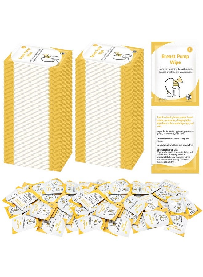 Demissle 100 Pack Breast Pump Wipes Individually Wrapped Quick Clean Pump Parts Cleaning Wipes for Tables, Countertops, Chairs, and More Convenient and Hygienic Breastfeeding Supplie - Image 1