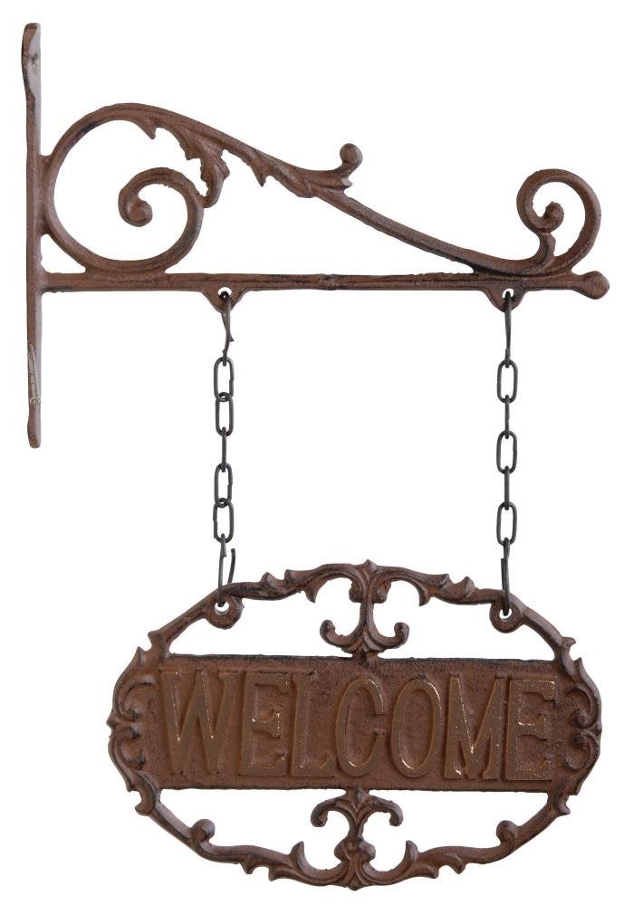 Esschert Design Wall BracketWelcome SignBrown