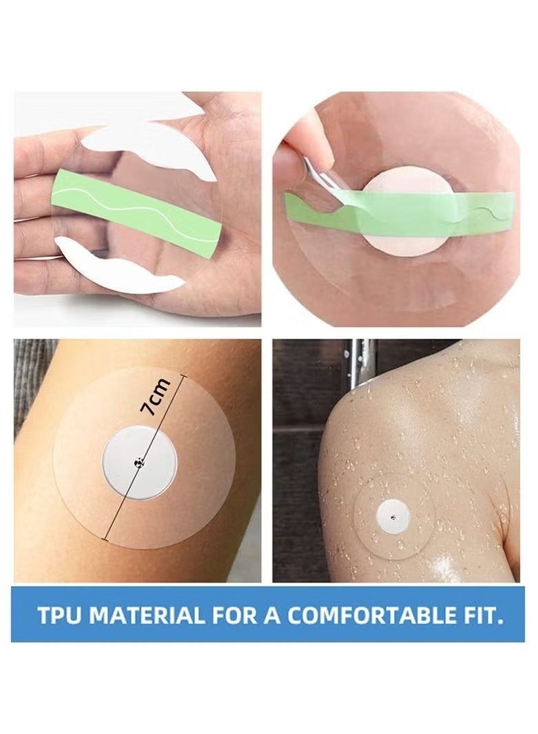 20 Pack Adhesive Patches for Freestyle Libre 2 Guardian Enlite Sensor Covers Clear Film Tape - Image 4