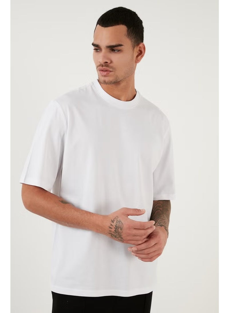 Buratti Cotton Oversize Crew Neck Basic T Shirt Men's T Shirt 5902365 - Image 3