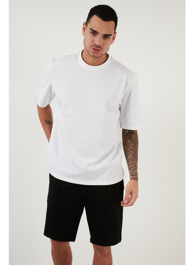 Buratti Cotton Oversize Crew Neck Basic T Shirt Men's T Shirt 5902365 - Image 4