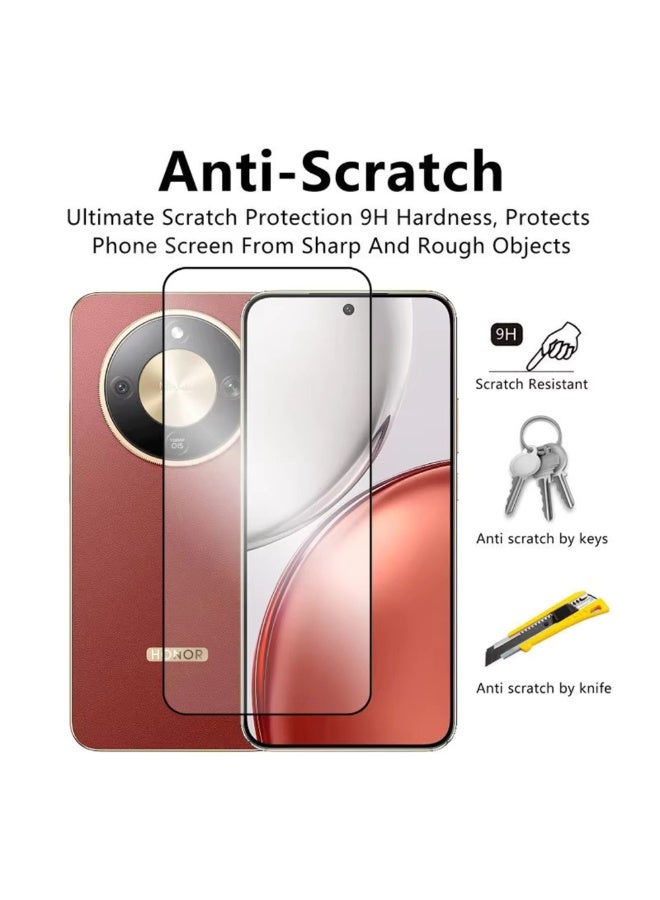 واقي شاشة زجاجي مقوى لهاتف Honor X9D، لاصق بالكامل، ثلاثي الأبعاد، منحني، مقاوم للخدش، صلابة 9H. - Image 2