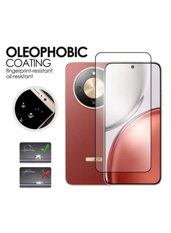 واقي شاشة زجاجي مقوى لهاتف Honor X9D، لاصق بالكامل، ثلاثي الأبعاد، منحني، مقاوم للخدش، صلابة 9H. - Image 3