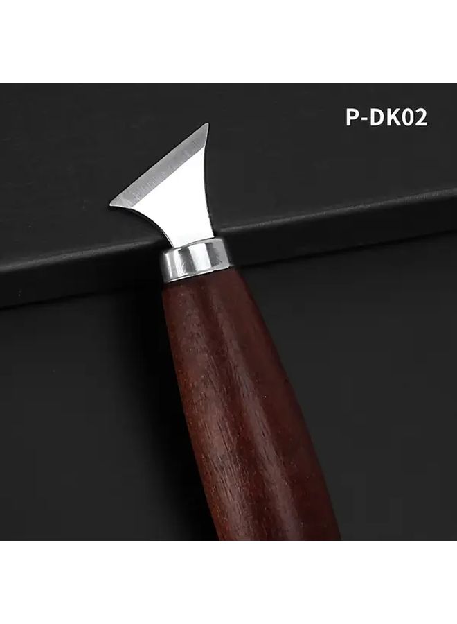 Wood Carving Knife Set 4PCS Alloy Steel Chisel With Wooden Handle DIY Engraving Tool - Image 5