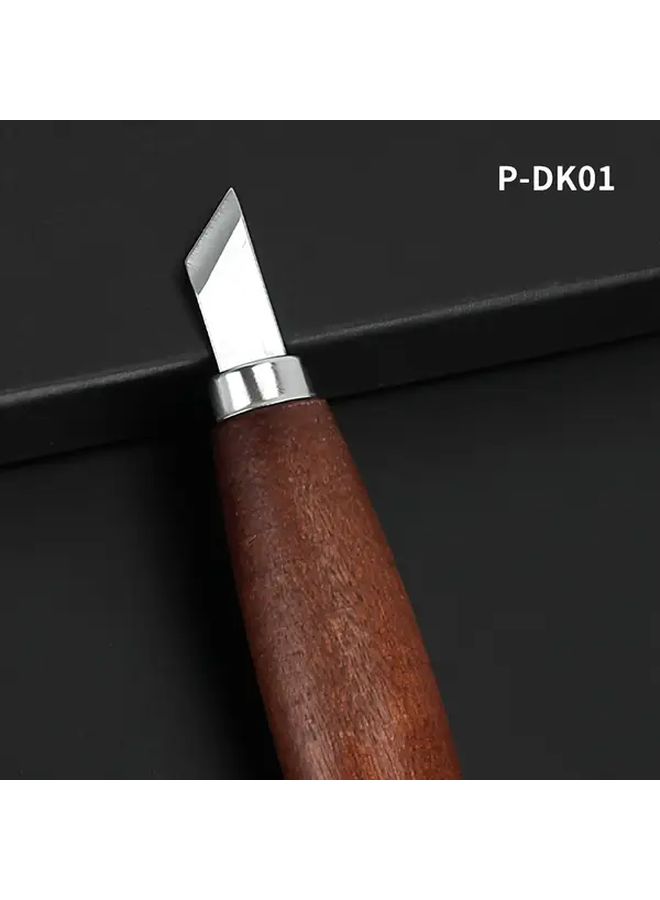 Wood Carving Knife Set 4PCS Alloy Steel Chisel With Wooden Handle DIY Engraving Tool - Image 4