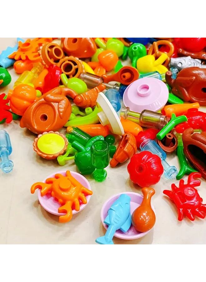 50g Colorful ABS Building Blocks DIY Toy Kids Gift House Decoration Accessories - Image 1