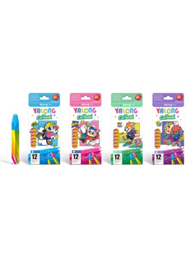 Oil Pastel | 12 Colors (1 Pcs - Package May Vary)