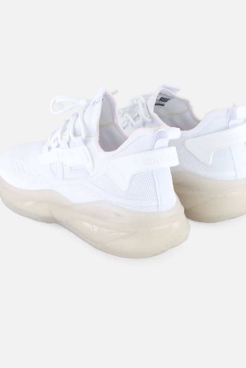 CROSSHATCH أحذية تدريب رجالية نانتكوس مزودة بأربطة، بيضاء - Image 2