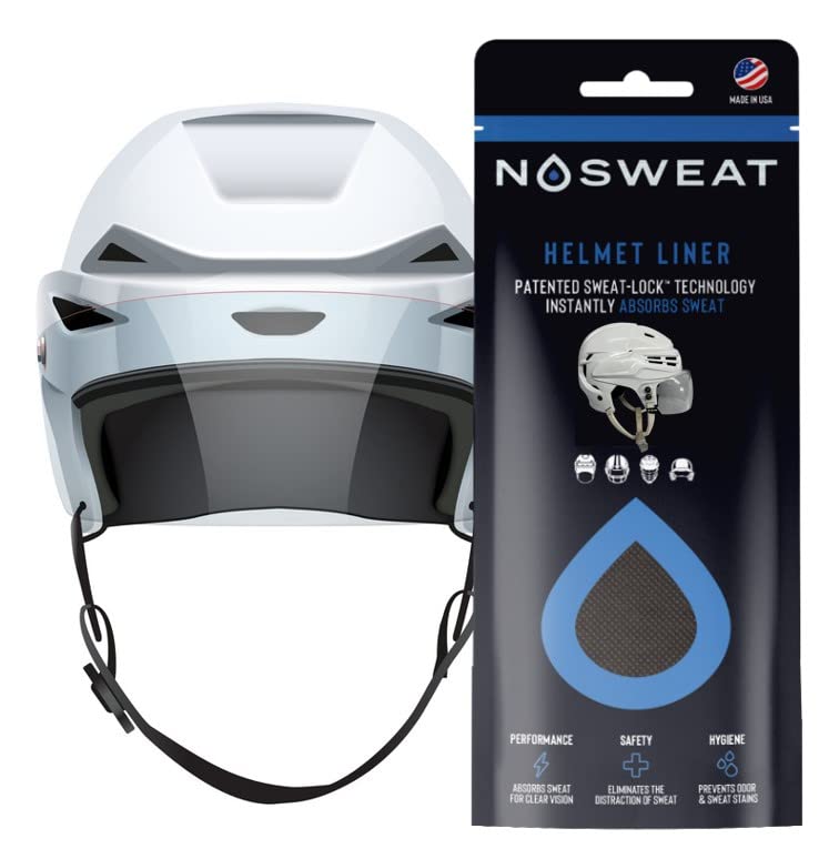 No Sweat Hockey Helmet Sweat Liners - NHL Officially Licensed by NoSweat Patented Sweatlock Technology (12 Pack) - Image 2