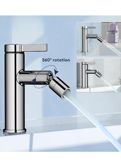 Single Lever Basin Mixer Faucet, Water-Saving Bathroom Sink Taps Bidet Mixer, Cold and Hot Water Control, Chrome - pzsku/Z0D874EED42986EFFD7B1Z/45/_/1727320070/fa0edc28-98dc-4621-bb71-d7f185b869fe