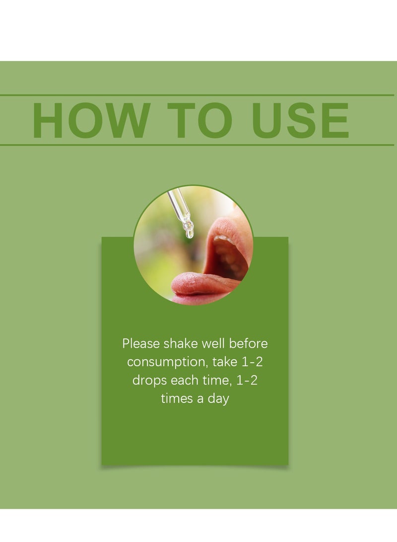 جوجير Soursop Graviola Leaf Extract Liquid Drop Plus Pure Botanical Sea Moss لدعم الخلايا وتجديدها ، والمناعة ، والكبد ، Zzz ومضادات الأكسدة - Soursop Bitters Liquid ، إمدادات شهرين ، 60 مل 2 فلور أوز  - Image 5
