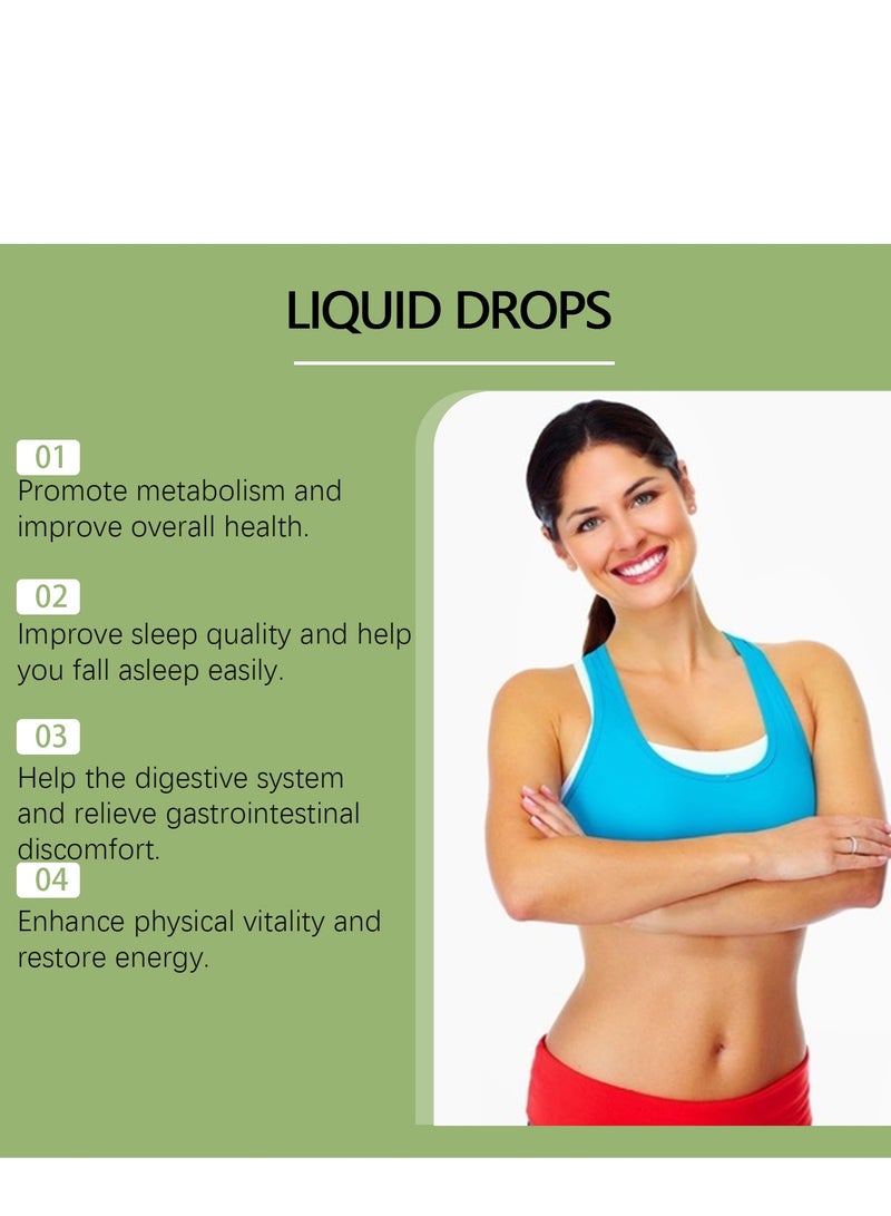 جوجير Soursop Graviola Leaf Extract Liquid Drop Plus Pure Botanical Sea Moss لدعم الخلايا وتجديدها ، والمناعة ، والكبد ، Zzz ومضادات الأكسدة - Soursop Bitters Liquid ، إمدادات شهرين ، 60 مل 2 فلور أوز  - Image 3
