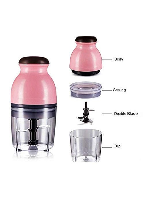 G-KARUNA GKARUNA Mini Electric Fruit Vegetable Mixer Meat Grinder Multi Purpose Capsule Cutter Food Processor Crusher Mincer Multicolor  - Image 3