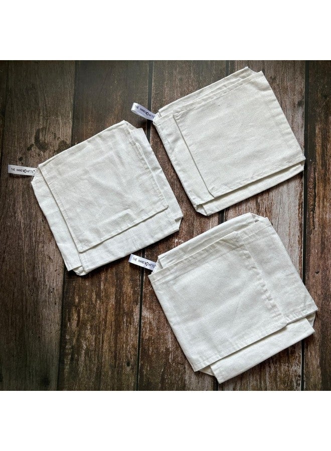 TheHandikrafts TheHandikrafts Pure Cotton Hygienic Roti Clothes Wrap, Chapati Cover, Sandwich Wrap Cloth for Tiffins (Classic, Pack of 3) - Image 5