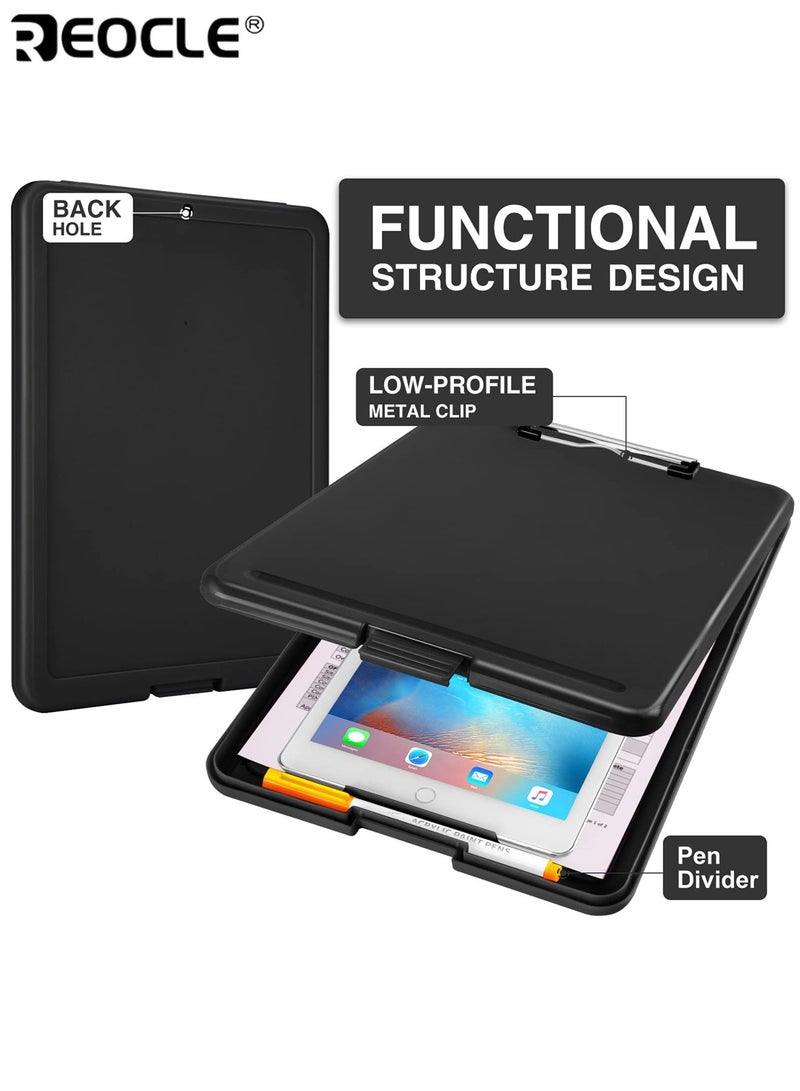 ريوكل حافظة حافظة متينة مع مشبك منخفض الارتفاع وتصميم خفيف الوزن من مادة البولي بروبيلين مع ميزة قابلة للطي للاستخدام في المكتب والمدرسة والتمريض - Image 2