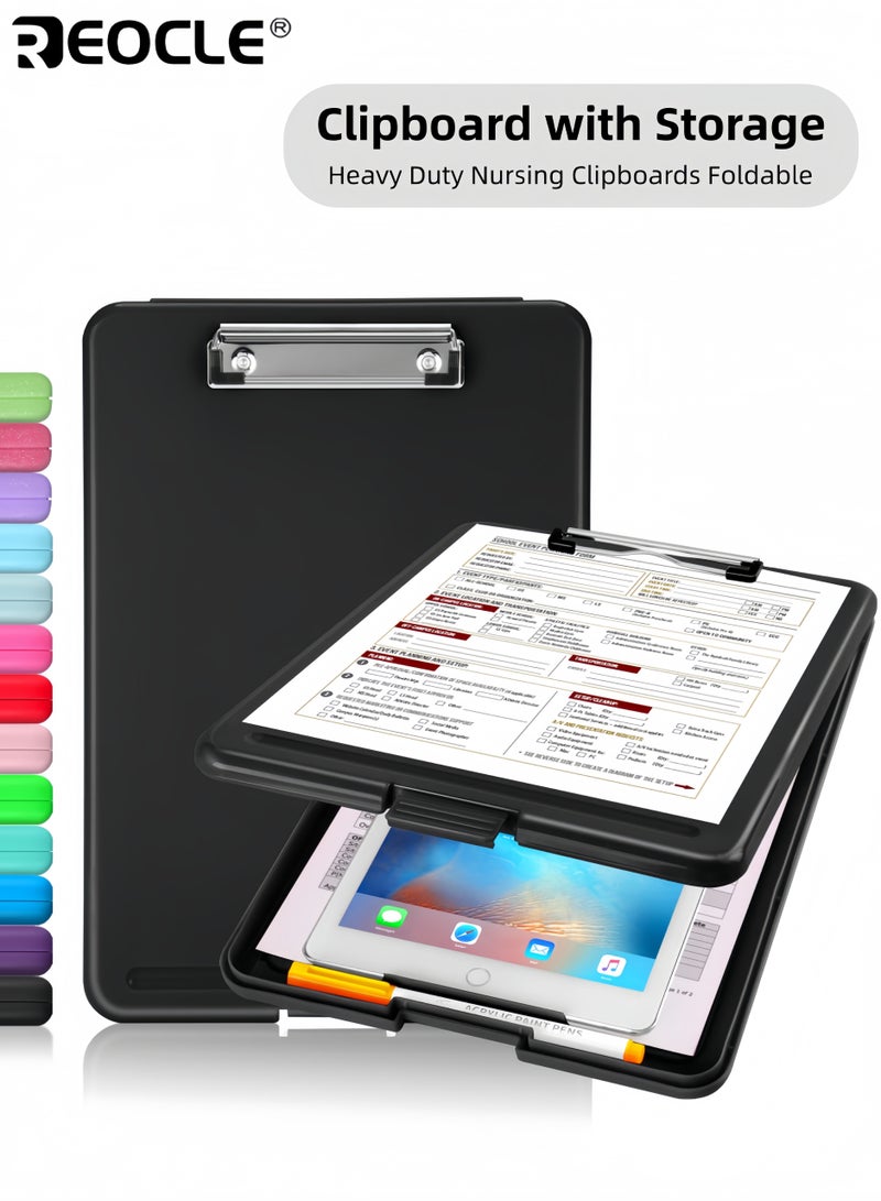 ريوكل حافظة حافظة متينة مع مشبك منخفض الارتفاع وتصميم خفيف الوزن من مادة البولي بروبيلين مع ميزة قابلة للطي للاستخدام في المكتب والمدرسة والتمريض - Image 1