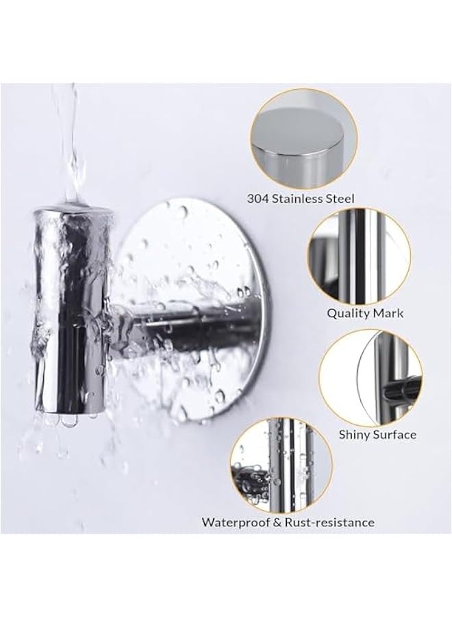 تراسل خطافات حائط من سترايلف، خطافات لاصقة ل المناشف والحمام/الغرفة/الباب/المطبخ - شديدة التحمل ل المناشف والارواب والمعاطف والمفاتيح والتقويمات - Image 3