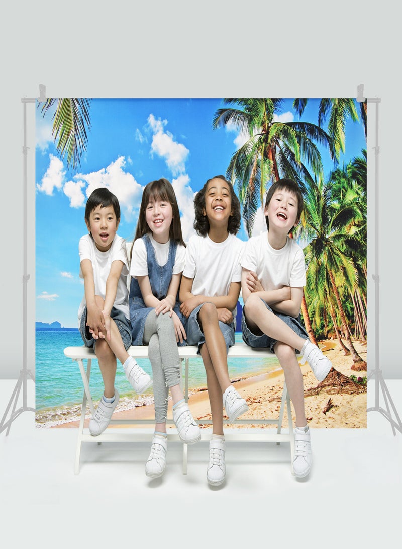 2.1 * 1.5m/ 7 * 5ft Photography Background Seascape Portrait Photography Backdrops Photo Studio Props for Portrait Photos Party Decoration  - Image 3