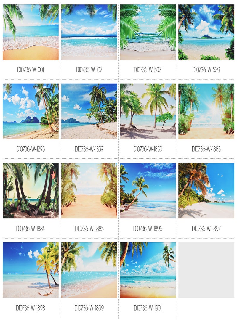 2.1 * 1.5m/ 7 * 5ft Photography Background Seascape Portrait Photography Backdrops Photo Studio Props for Portrait Photos Party Decoration  - Image 2