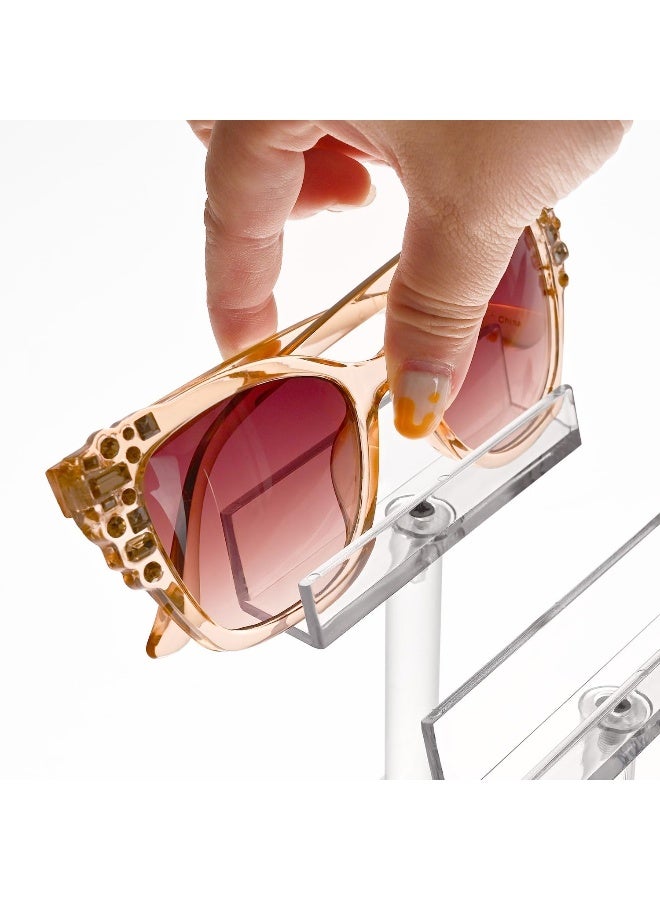 Mooca Mooca 6 Tier Acrylic Eyeglasses Frame Stand Sunglasses Rack Holder Acrylic Glass Display 8H  - Image 4