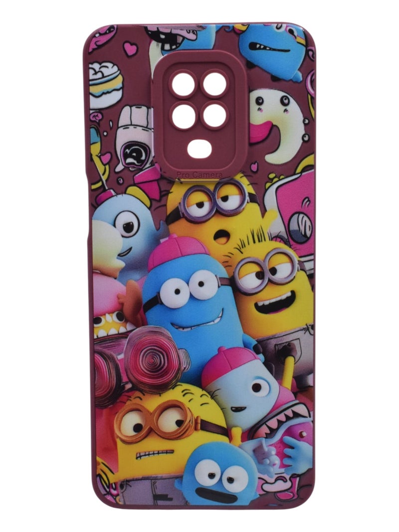 Despicable Me Plastic Back Cover For Xiaomi Redmi Note 9 Pro - Multicolour - Image 1