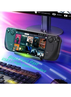 Y&D 6-in-1 Docking Station for Steam Deck, HDMI 2.0 4K@60Hz, Gigabit Ethernet, 3 USB-A 3.0, USB-C PD Port Full Speed Charging - Compatible with Valve Stream Deck Accessories  - Image 2