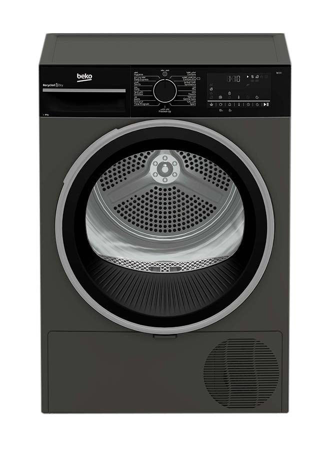 Beko Condenser Dryer 8kg ProSmart Inverter 15 Programs Optisense Sensor Dry Gray 8 kg 561 kW DC8MSA Gray - Image 1