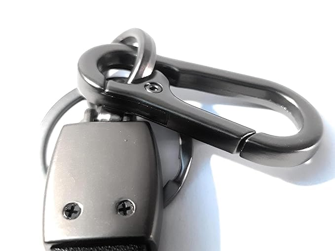 Maple حامل مفاتيح من الجلد والمعدن الفاخر متوافق مع رويال إنفيلد/بوليت/دراجة/سيارة، حلقة مفاتيح أنيقة مصنوعة مثل المسدس للرجال والنساء - Image 2