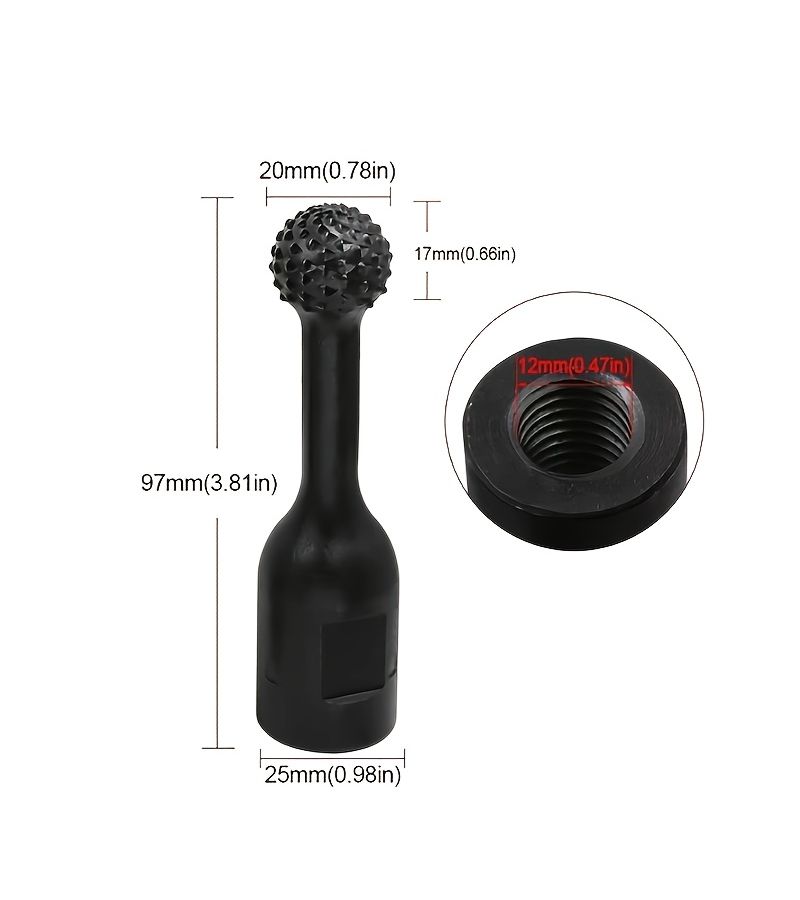20mm Spherical Rotary Burr Carving Tool Wood Groove Polishing Drill Bit - Image 5