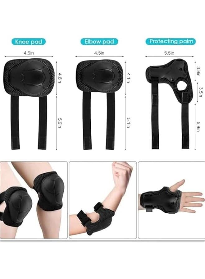 RYNX Kids Helmet And Pad Set，7 In 1 Kids Bike Helmet Set，Adjustable Kids Helmet Elbow Pads Wrist Guards，Protective Gear Set For Scooter Skateboard Roller Skating Cycling - Image 3