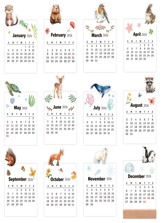 Yopyame YI-Animal Calendar 13p - Image 1