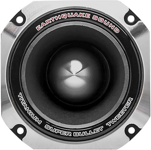 Earthquake Sound PR-BT90S Car/Pro Audio 4-inch Titanium Super Bullet Tweeter, 1.75" Voice Coil, 150W MAX (Pair), Silver - Image 2