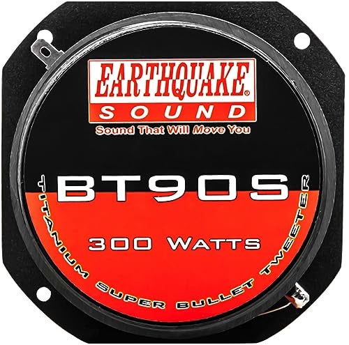 Earthquake Sound PR-BT90S Car/Pro Audio 4-inch Titanium Super Bullet Tweeter, 1.75" Voice Coil, 150W MAX (Pair), Silver - Image 4