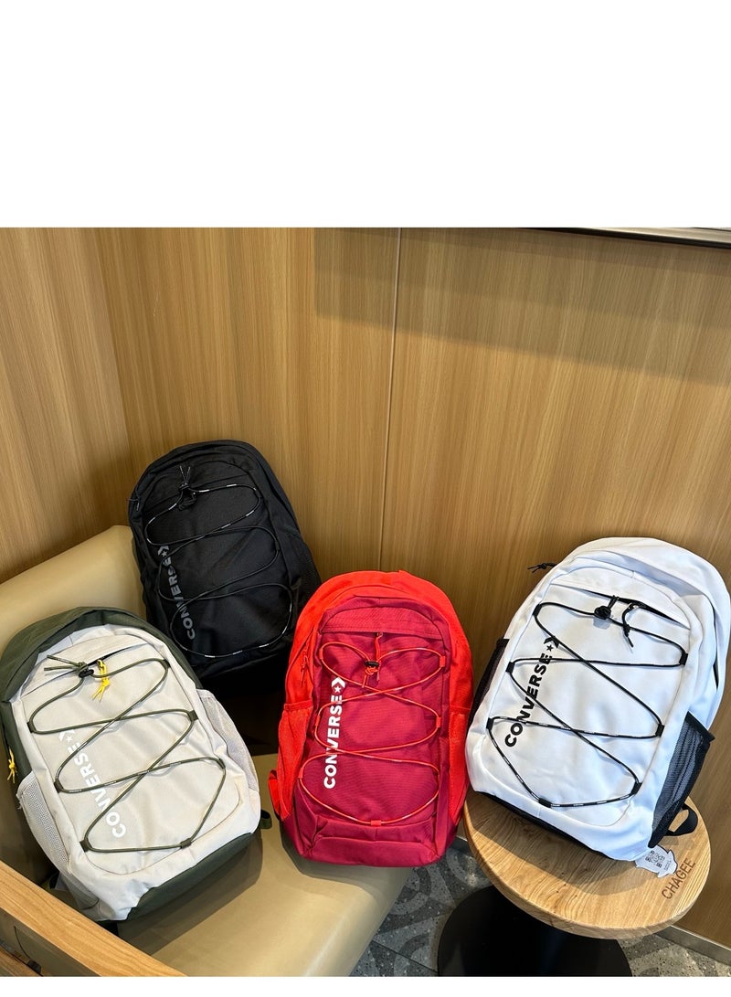 CONVERSE Minimalist All - Black Backpack, Classic Strap Design, A Perfect Companion for Daily Streetwear and School Days - Image 5