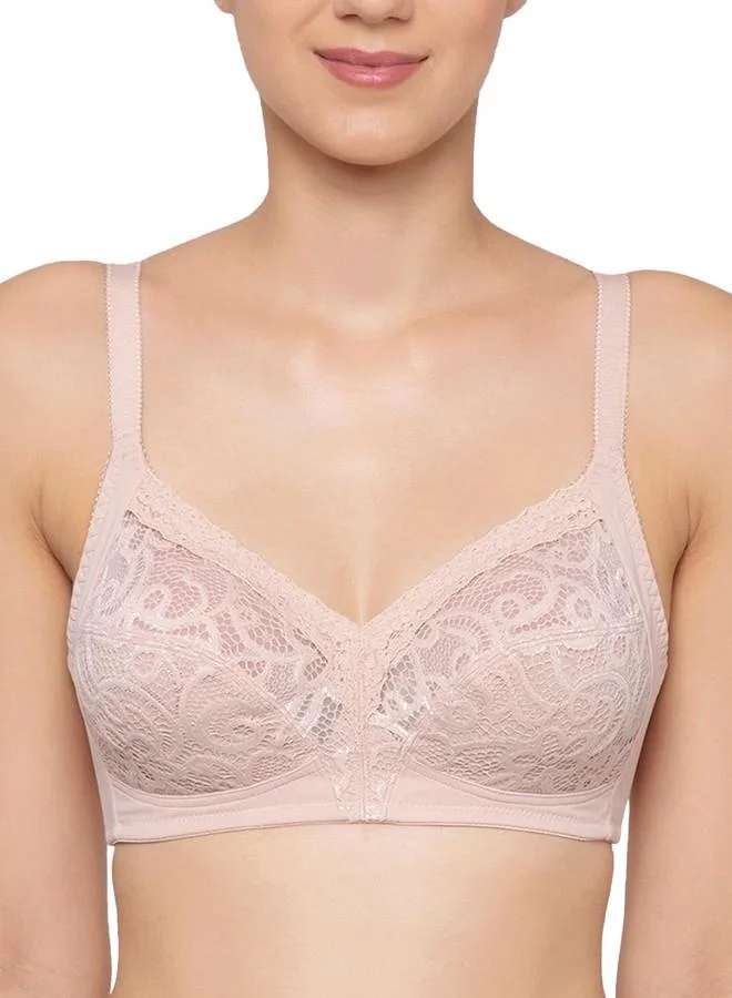 ترايامف Triumph International Women's Non Padded | Wire Free | Doreen 38G Neutral Beige | Full-Coverage Bra | Pack of 1