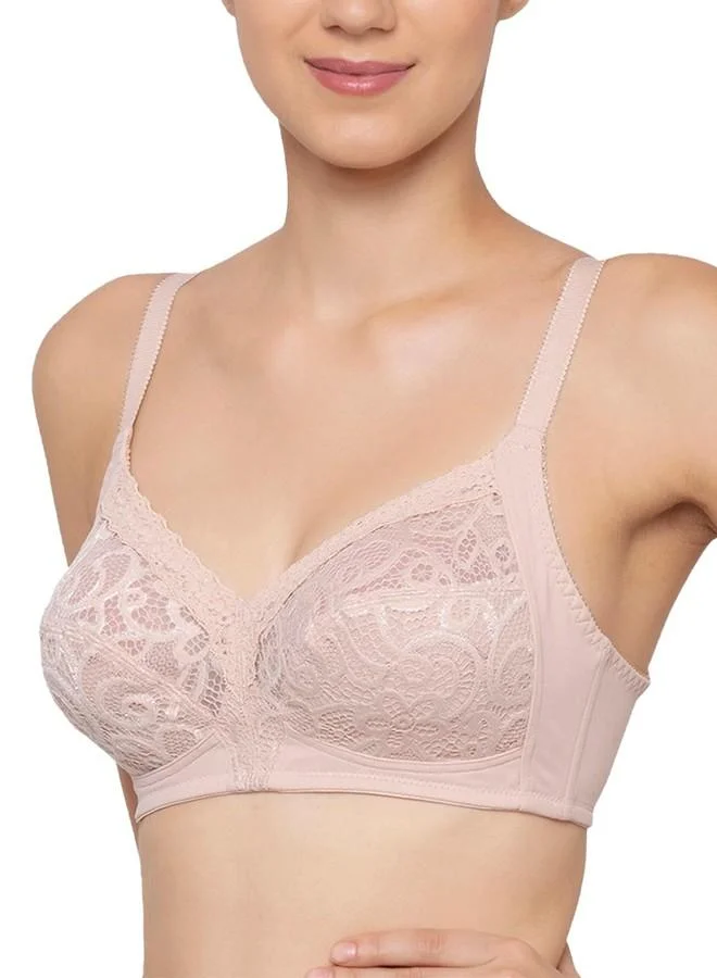 ترايامف Triumph International Women's Non Padded | Wire Free | Doreen 38G Neutral Beige | Full-Coverage Bra | Pack of 1