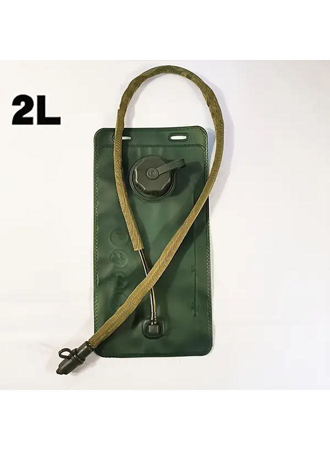 Hydration Bladder 2 Liter 67.63 Ounce Army Green Leak Proof Water Storage for Hiking Camping Running Cycling Outdoor Adventure - Image 5