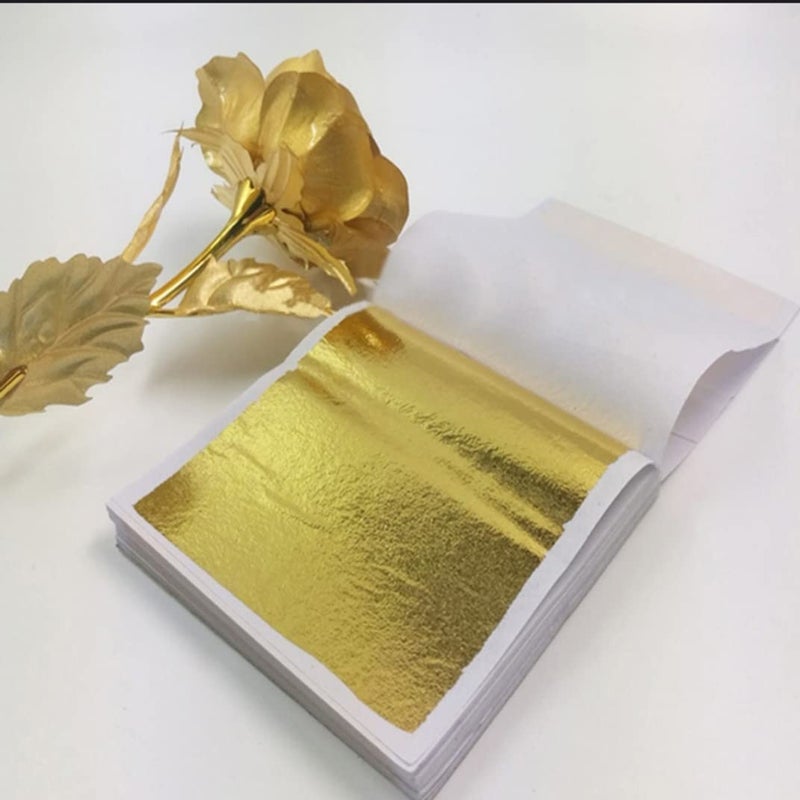 GSWC Gold Foil Imitation Sheets for Art Crafts Decoration Gilding Crafting Frames Sheets_150 - Image 5