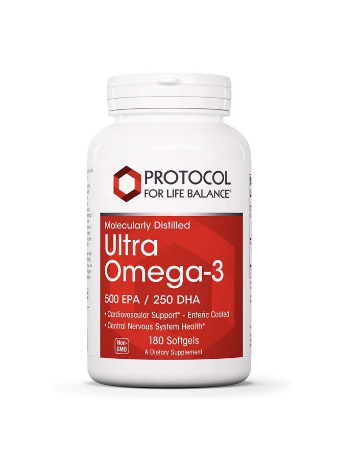 Protocol For Life Balance Ultra Omega3 500 Epa  250 Dha 180 Softgels - Image 1