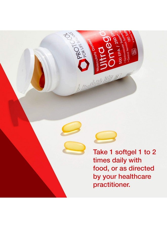 Protocol For Life Balance Ultra Omega3 500 Epa  250 Dha 180 Softgels - Image 3
