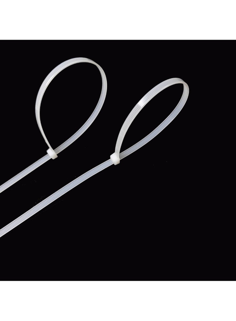 Loquat 100-Pieces Nylon Cable Tie White - Image 2