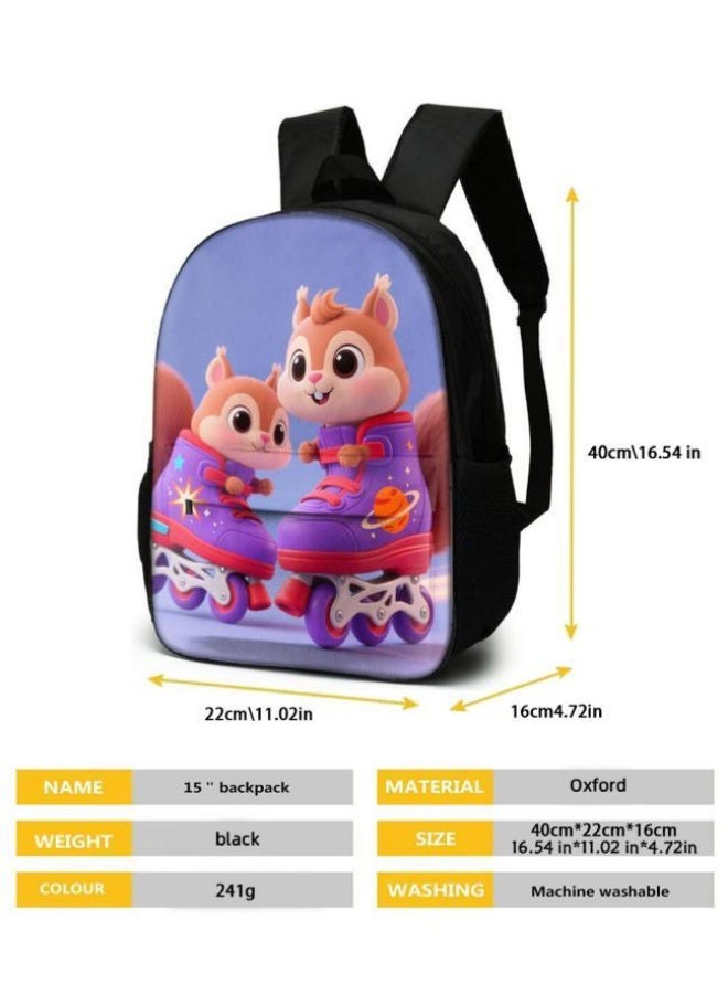 Bright Li Fire Unlock the new fashion of childish fun! Three-piece set of bags, cartoon elements for children and teenagers (students, children, friends' outings, mountain climbing, schooling, etc. can be used) - 10 - Image 4