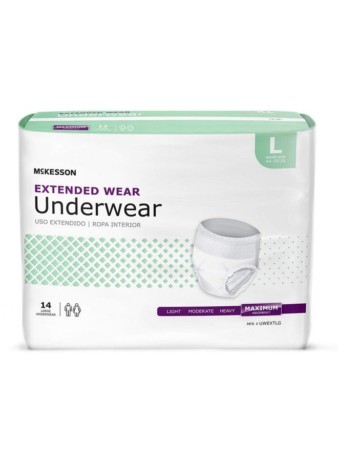 Extended Wear Underwear, Incontinence, Maximum Absorbency, Large, 14 Count - pzsku/Z0D884687B468F98842C7Z/45/_/1735214324/b84c4236-7860-458a-a86e-1504e23a2c39