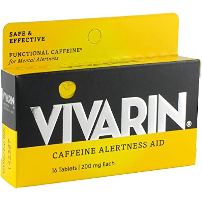 Vivarin, Caffeine Pills, 200mg Caffeine in Each Tablet, Safely and Effectively Helps You Stay Awake, Alertness Aid, Energy Supplement, 16 Tablets - 1 Pack - Image 2