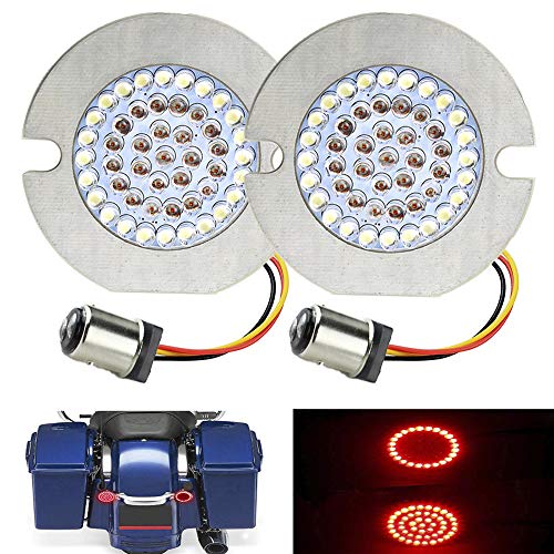 ZYTC 3 1/4" LED Turn Signals Flat Style Rear 1157 LED Turn Signal Kit For Harley - Image 1